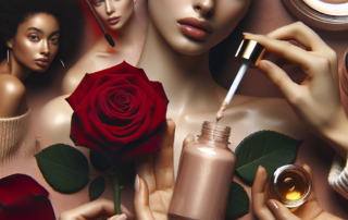 Róża. Kosmetyki z zawartością róży - naturalne i wegańskie.